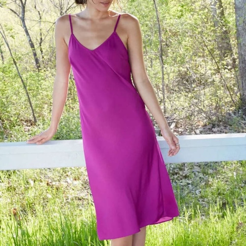 Purple Midi Slip Dress | Size L